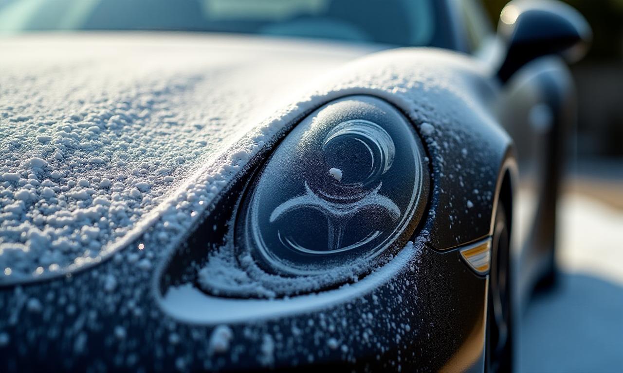 Auto di lusso con schiuma attiva attiva